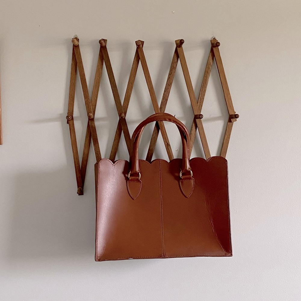 ASOS Leather Scallop Edge Shopper